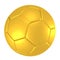 Golden soccer ball