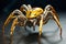 Golden spider robot. Generate Ai