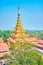 The Golden Spire of the Royal Palace in Mandalay, Myanmar