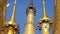 Golden spires of Stupas in Thein shrine, Myanmar