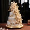 Golden Splendor: A Luxurious Multi-tiered Wedding Cake