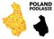 Golden Square Mosaic Map of Podlasie Province