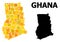 Golden Square Pattern Map of Ghana