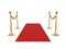 Golden Stanchion and Red Carpet