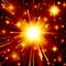 Golden star explosion, bright,light effect, night, black, yellow, orange, design, radiance, flaming, rays