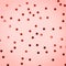 Golden star sprinkles on pink. Festive holiday background. Celebration concept . Living coral theme - color of the year 2019