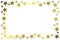 Golden Stars Glitter Frame Border