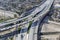 Golden State 5 and Hollywood 170 Freeway Interchange Aerial