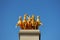 Golden statue on Cascada fountain in Barcelona