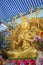 Golden statue of Guan Yin with 1000 hands. Guanyin or Guan Yin i