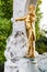 Golden statue Johann Strauss in Stadtpark, Vienna
