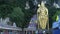 Golden statue of Lord Murugan outside the Batu Caves Kuala Lumpur