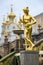 Golden statue in Petergof