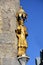 Golden statue of Saint Nepomuk in Aachen