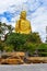 Golden Statue of Sakyamuni Buddha at Van Hanh Pagoda in Da Lat, Vietnam