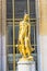Golden statue at Trocadero