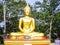 Golden statue week of worship in Thailand. Tourism. Thurstday