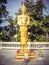 Golden statue week of worship in Thailand. Tourism. Wednesday