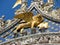 Golden statue of winged Lion, symbol of the serenissima Republic