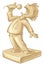 Golden statuette of the best singer