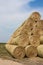 Golden straw bales.