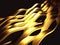 Golden striped waves abstract glossy background