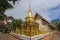 Golden stupa in the ancient Buddhist temple of Wat Phra Singha. Chiang Mai