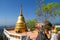 Golden stupa in a Buddhist Temple in Thailand