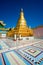 Golden stupa, Sagaing, Mandalay, Myanmar.