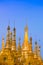 Golden stupa of Shwedagon Pagoda at twilight, Yangon, Myanmar