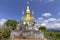 The golden stupa on top of Mount Phou Si in Luang Prabang, Laos