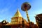Golden stupa at Wat Phra That Doi Suthep, tourist attraction and popular historical temple of Chiang Mai, Thailand.