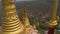 Golden stupas built close to each other