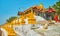 golden stupas in site of U Min Thonze Caves, Sagaing