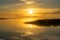 Golden sunrise on a central Florida Lake