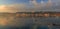 Golden Sunrise highlighting Mallieha Bay and Mallieha Heights, reflected in the still Mediterranean waters