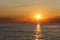 Golden sunrise over the Bulgarian Black sea Coast