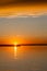 Golden Sunset on Buffalo Lake, Alberta