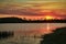Golden sunset, CREW Flint Pen Strand Bonita Springs Florida