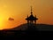 Golden sunset and cupola