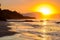 Golden sunset/sunrise shoreline 2