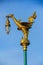 A Golden Swan Lamppost