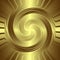 Golden swirling background