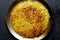 Golden swiss rosti fried potato pancake