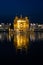 Golden temple Harmandir sahib in Amritsar at night