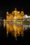 Golden temple Harmandir sahib in Amritsar at night