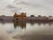 Golden Temple Shri Darbar Sahib view with cloudy sky