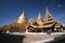 Golden temple Shwezigon Paya in Nyaung U (Bagan) - Myanmar