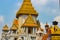 Golden temple Temple in bangkok closeup shot