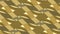 Golden texture with smooth elements. Golden background. A surface with protruding geometric shapes.